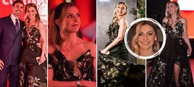 Нина Ангеловска издоминира во фустан со оскаровски гламур на настан, покрај сопругот (фото)