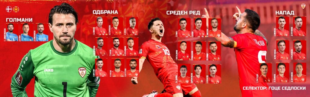 Седлоски го објави списокот: Данска е голем предизвик, имаме неколку освежувања