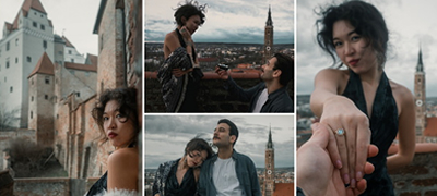 Дечко од Скопје ја запроси саканата од Казахстан во Германија: „Мајка му го скрила прстенот во мојот куфер“