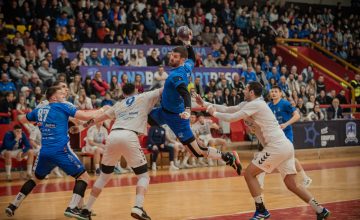 Фото галерија: Ракометна „војна“ во „Билјанини извори“, дерби натпреварот во Охрид без победник