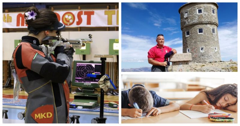 Анастасија Мојсовска е државен шампион во дисциплината 10 м воздушна пушка, планинарот Живко Темелковски 400 пати се има искачено на Титов Врв... Што пишувавме неделава