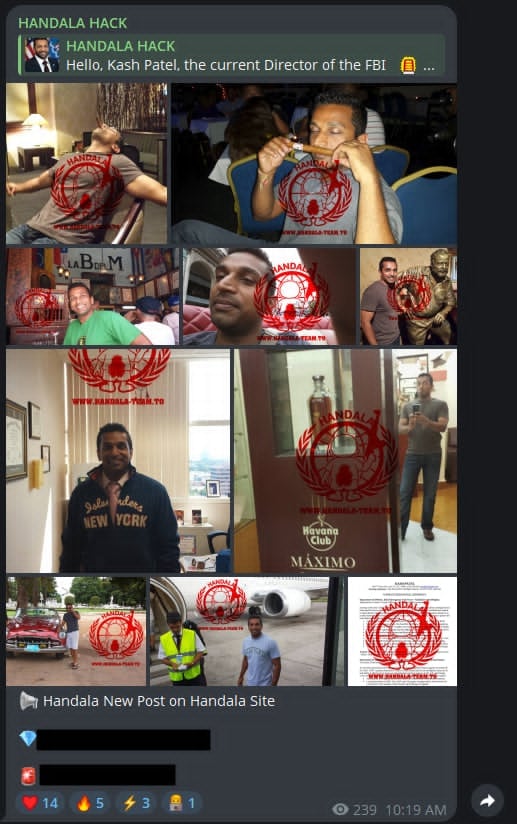 Ирански хакери упаднале во е-поштата на шефот на ФБИ, објавиле негови приватни фотографии