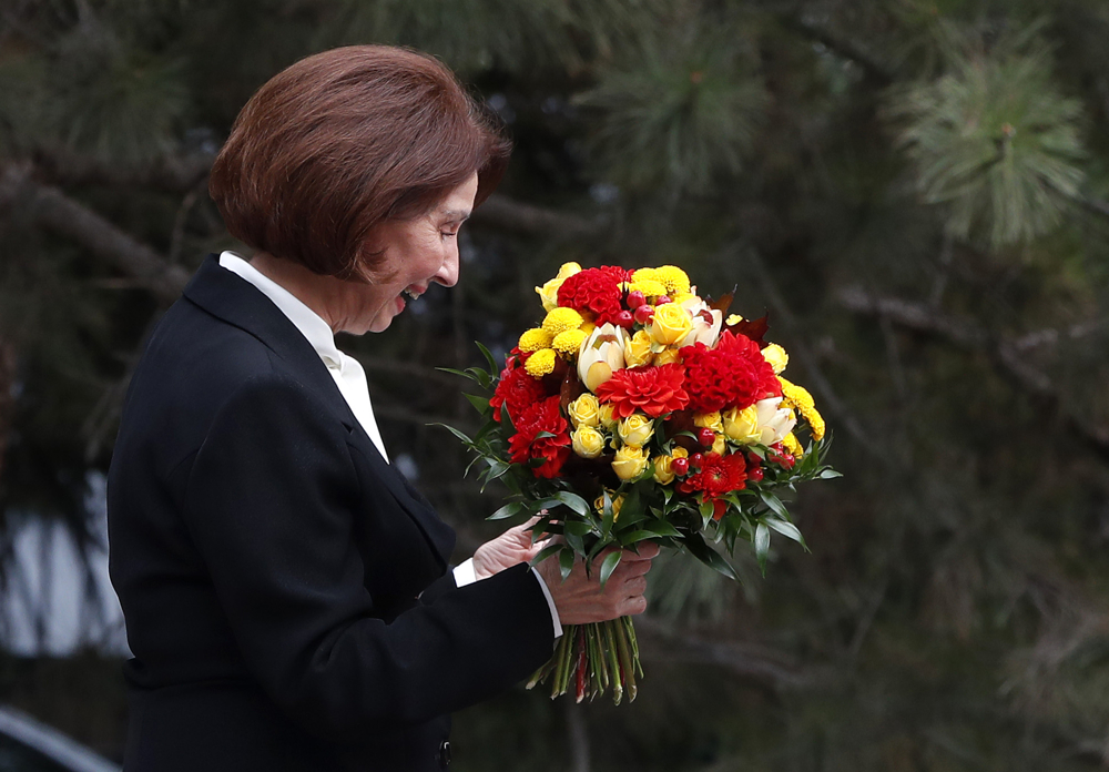 Претседателката Сиљановска-Давкова на комеморација за македонските Евреи во Меморијалниот и музејски комплекс „Треблинка“ во Полска