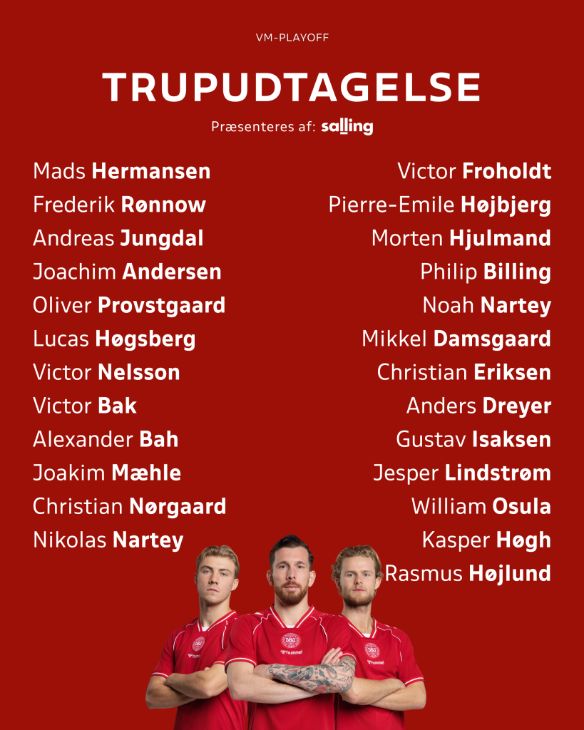 Данска со проблеми ќе ја дочека Македонија во баражот за СП