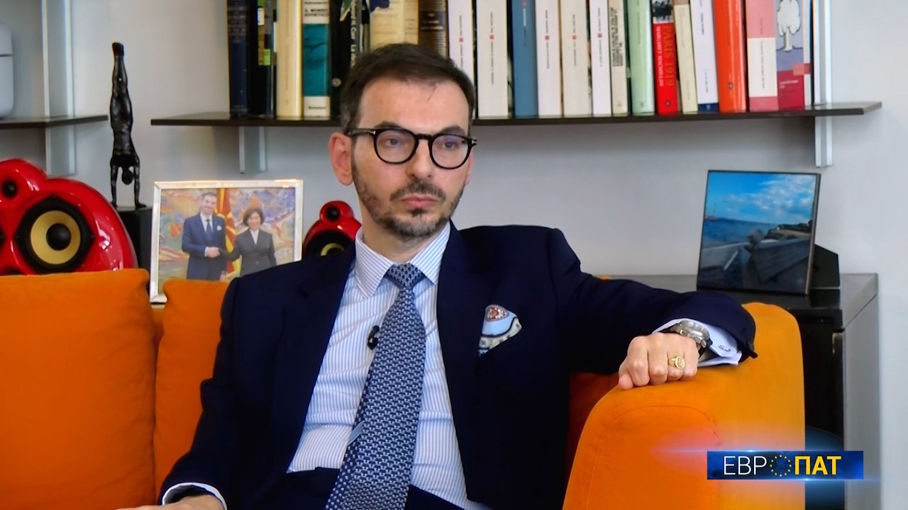 Амбасадор Палминтери за ТВ 24: Не постои правна или политичка гаранција, дека бугарија нема да ја блокира македонија во еу преговорите