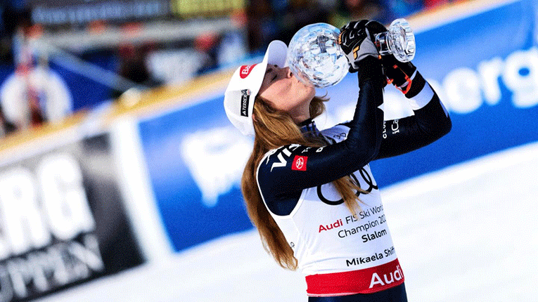 Шифрин со шестата титула испиша историја во женското алпско скијање