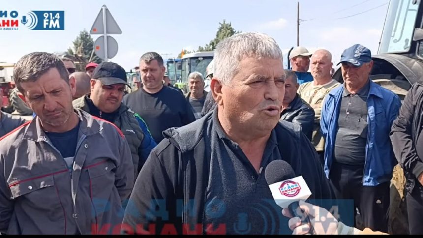 Протест на оризопроизводителите во Чешиново-Облешево