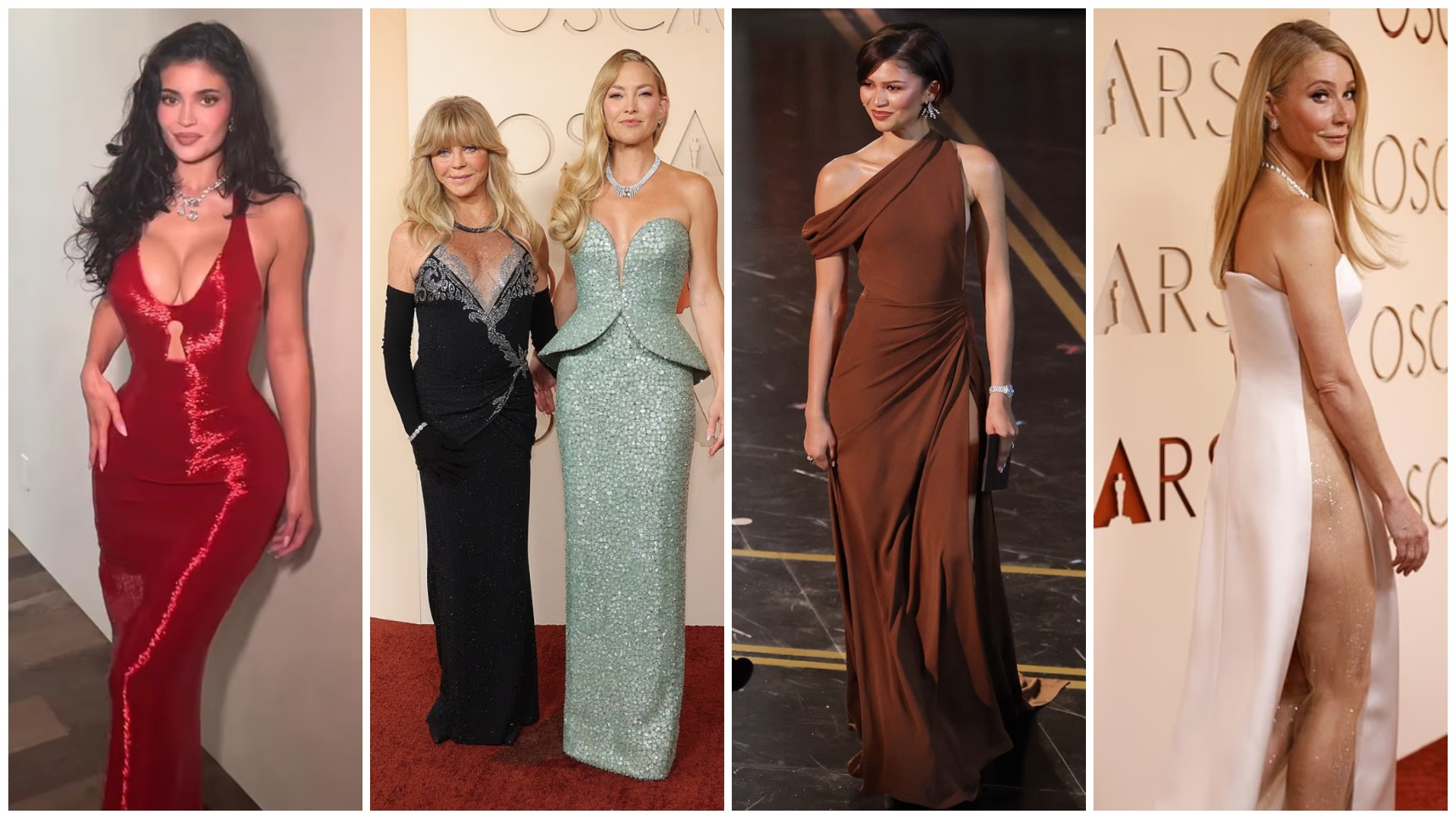 Кајли Џенер со клучалка на градите, Гвинет Палтроу необично провокативна: Највпечатливите модни изданија на Оскари 2026