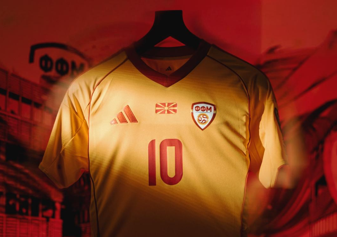 Жолтата боја повторно е доминантна, ова е новиот дрес на Македонија (Фото)