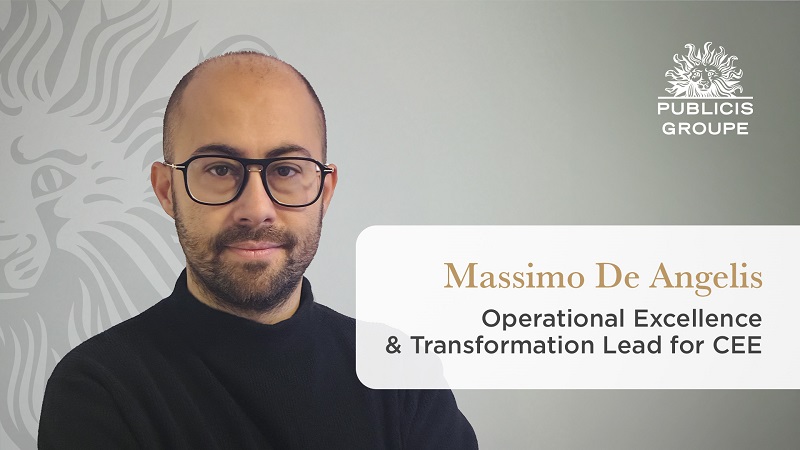 Publicis Groupe CEE го назначи Масимо Де Анџелис за Лидер за оперативна извонредност и трансформација