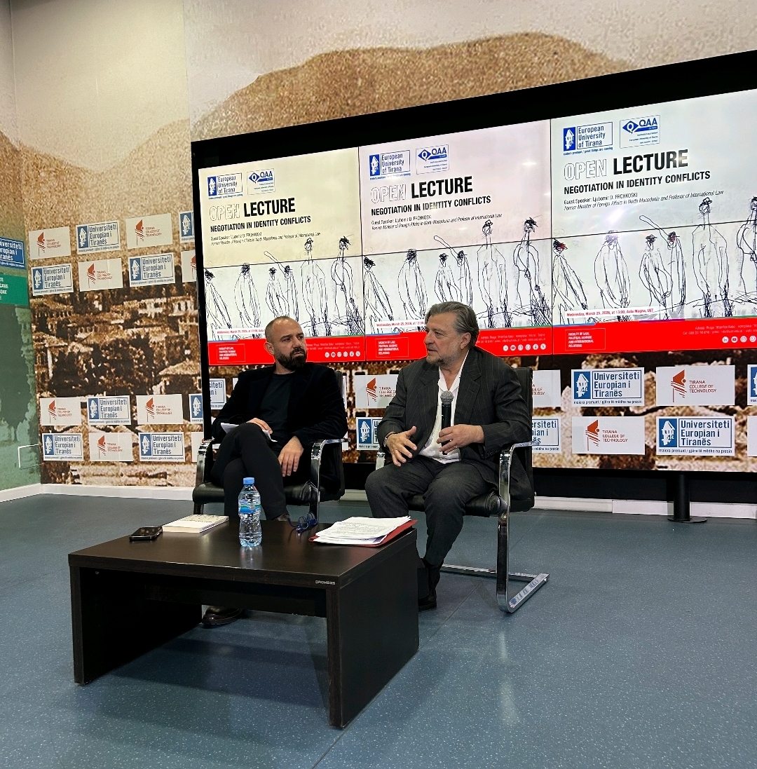 Фрчкоски одржа предавање на Европскиот Универзитет во Тирана