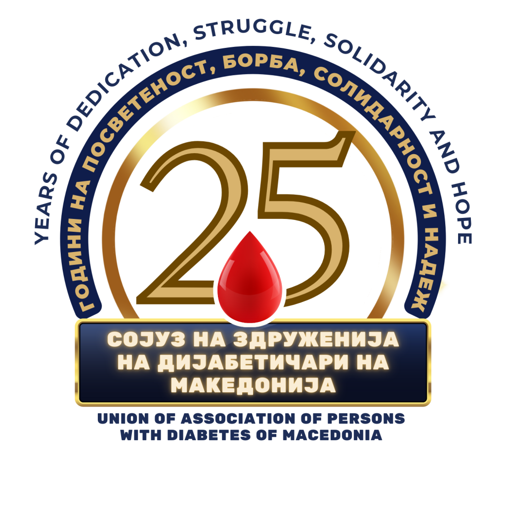 Со исти предизвици Сојузот на здруженија на дијабетичари одбележува 25 години од основањето