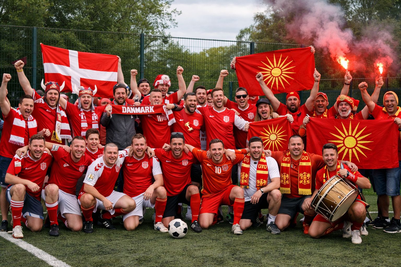 И фановите на Македонија и Данска имаат натпревар во Копенхаген (ФОТО)