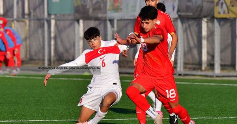 Македонија У15 поразена на вториот тест против Црна Гора