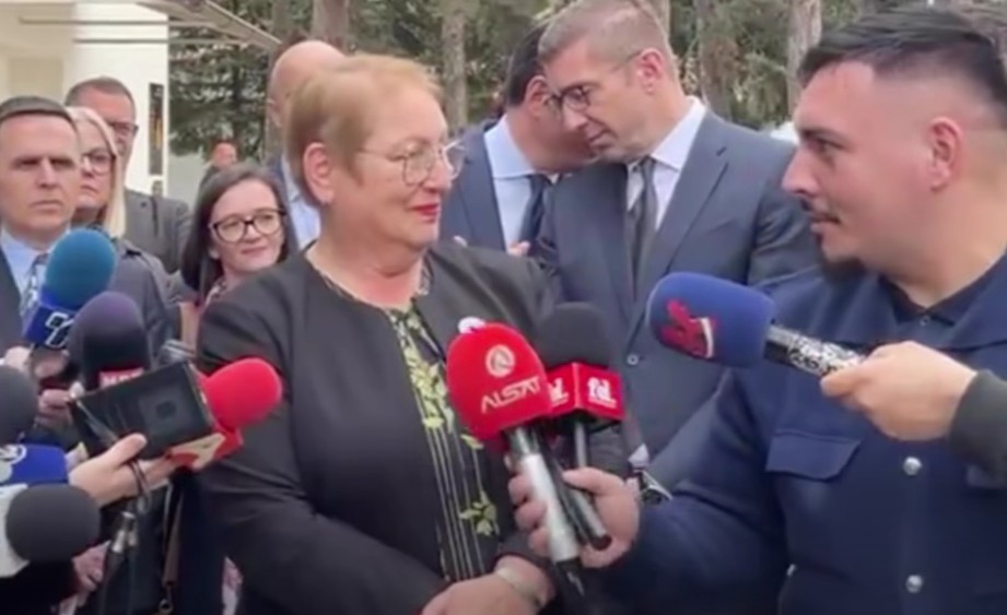 (ВИДЕО) ТИ КАЖАВМЕ КОГА ЌЕ ДОЈДЕШ ВО ТЕТОВО ДА СИ ЗЕМЕШ ПРЕВЕДУВАЧ: Новинар на министерката Јаневска и се обрати со порака да си носи преведувач на прес конференција