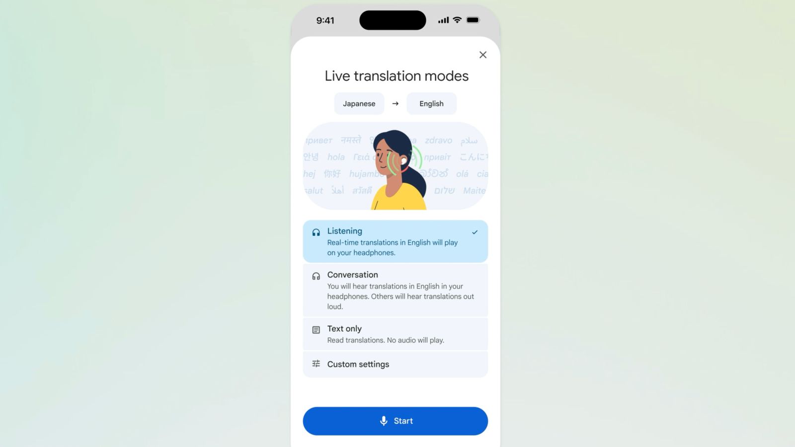 Google конечно го носи Live Translate преку слушалки и на iOS