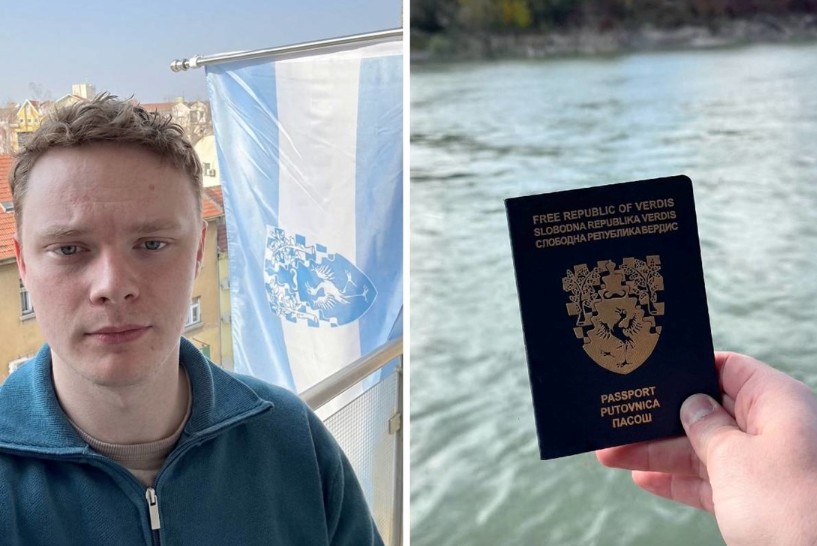 (Видео) 21-годишен Британец прогласи држава меѓу Хрватска и Србија: има знаме и пасоши
