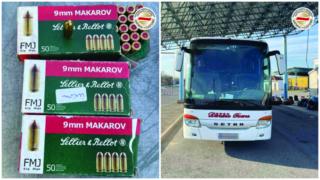 Царинска управа: Откриени 580 парчиња куршуми во автобус, двајца осомничени лишени од слобода