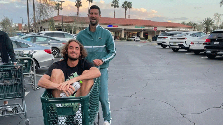 Тандемот Ѓоковиќ и Циципас се сензацијата во Индијан Велс