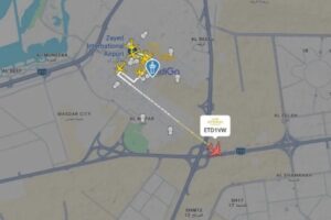 По два дена полета првиот авион од Абу Даби