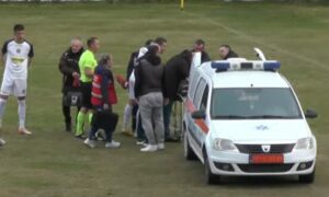 ВИДЕО: Ужасни сцени во Прилеп – Колабираше капитенот на Победа, пренесен со амбулантно возило