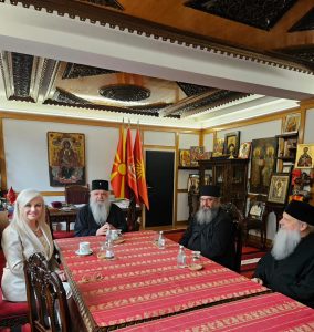 Почесниот конзул на Канада на средба со архиепископот Стефан