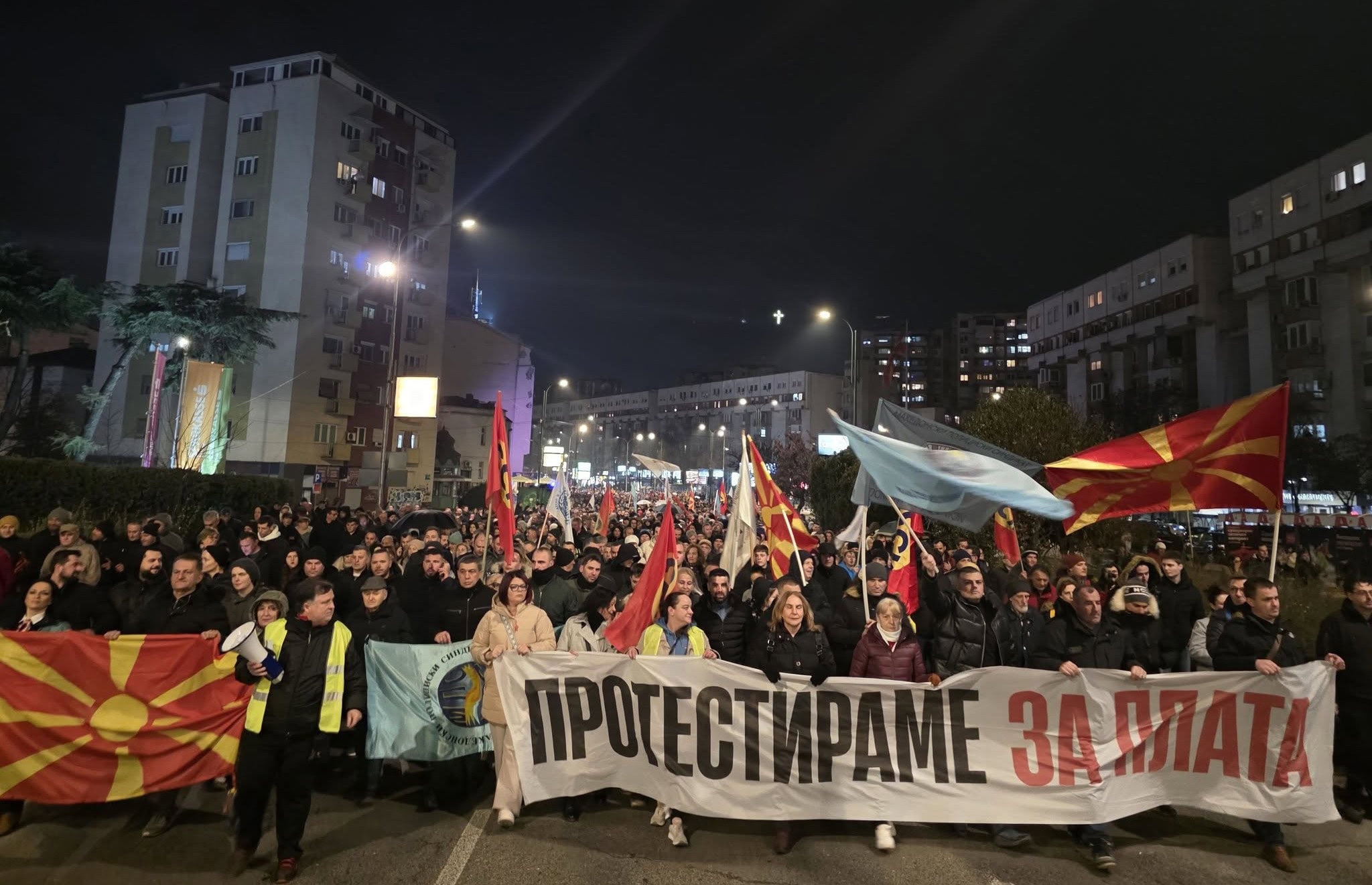 Трендафилов повика на масовен протест: Моќта на работниците е во бројноста