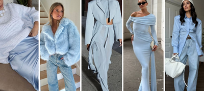 Единствената боја која ќе биде насекаде во 2026 – ледено сина за софистициран моден впечаток