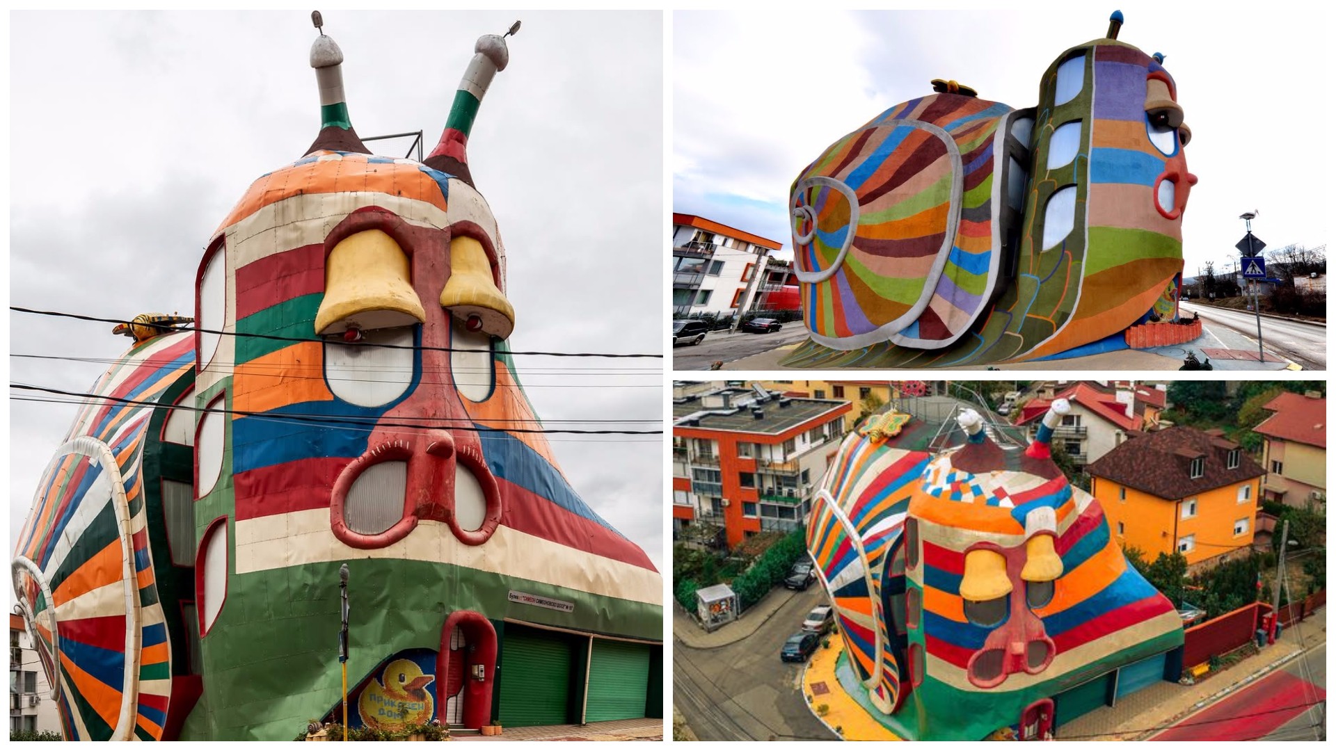 Најоткачената куќа на Балканот се наоѓа на само 250km од Скопје: Има форма на шарен полжав, кој лази по улицата