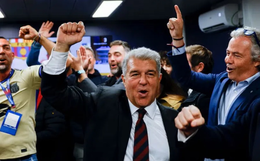 Жоан Лапорта доби нов претседателски мандат во Барселона