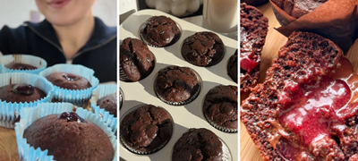 Рецепт за посни чоколадни мафини полнети со мармалад – кога ви треба брзинско благо