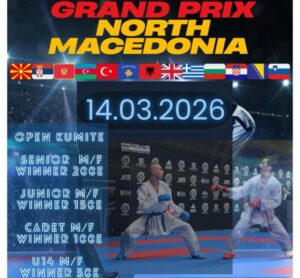Денес се одржува Меѓународниот карате турнир „Гранд при Македонија“