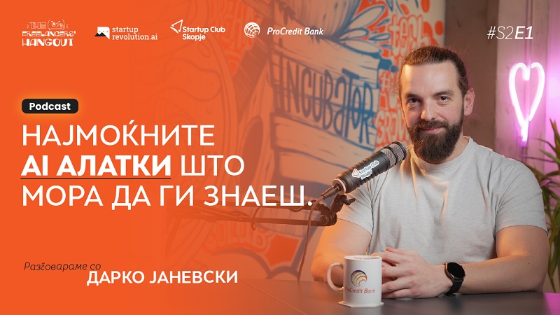 Најмоќните AI алатки кои мораш да ги знаеш, разговор со Дарко Јаневски во поткастот „Фриленсерска дружба“