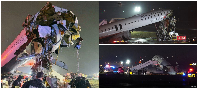 Трагедија на аеродром во Њујорк: Авион се судри со возило, има и загинати (фото+видео)
