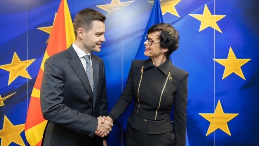 Средба на министерот Муцунски со еврокомесарката за проширување, Марта Кос