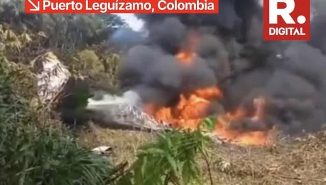 (ВИДЕО) Во Колумбија се урна воен авион со повеќе од 100 војници