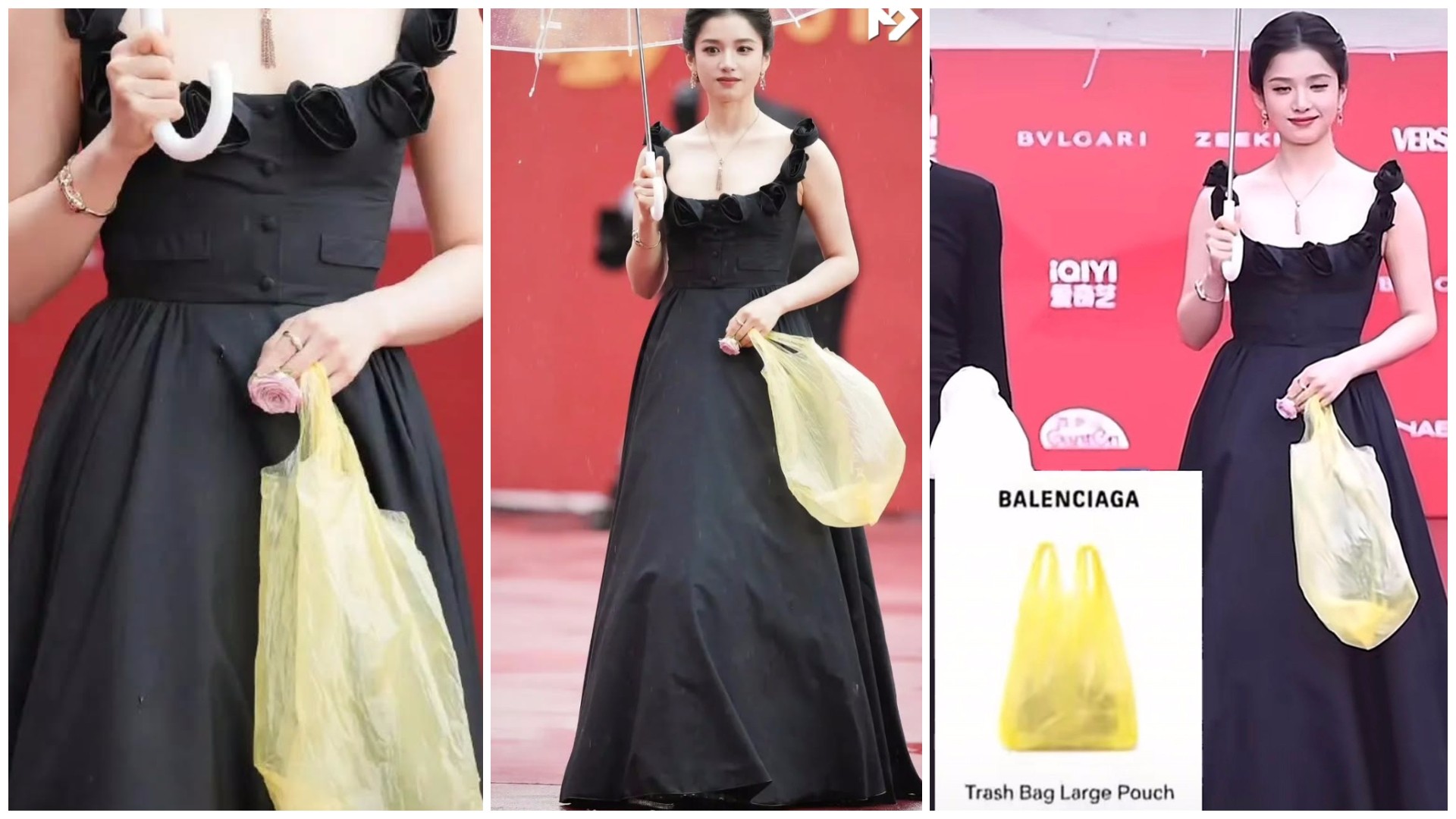 Кинеска актерка се појави на црвен тепих со жолта ќеса, која чини 1.790 долари – Смел моден потег или бизарно растурање на пари?