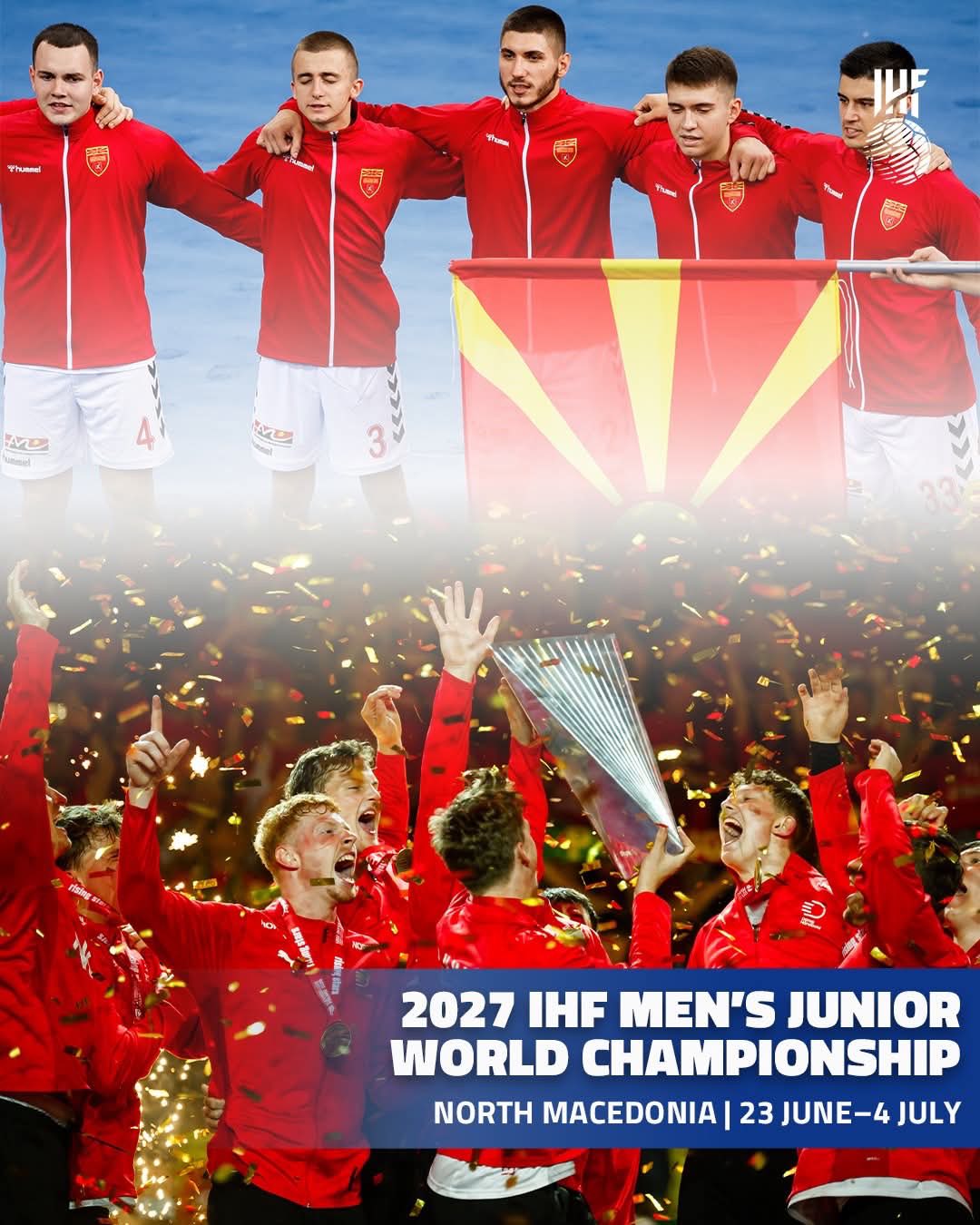 Младинското Светско првенство во ракомет 2027 ќе се игра во Скопје!