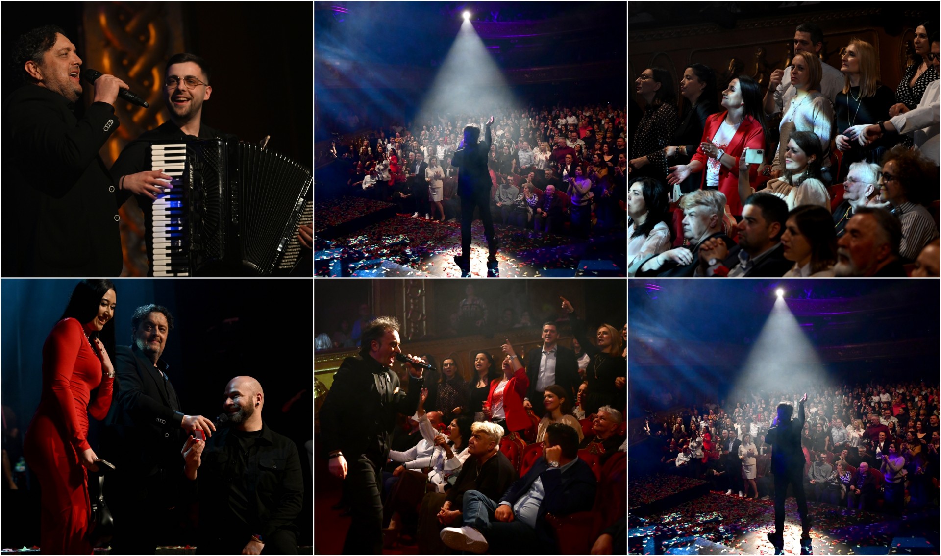 Дамите ги одбраа Александар и Дац, тие им подарија букет од ноти и запросување на сцена