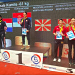 Бронзени медали за каратистките Мицовска и Јовановска