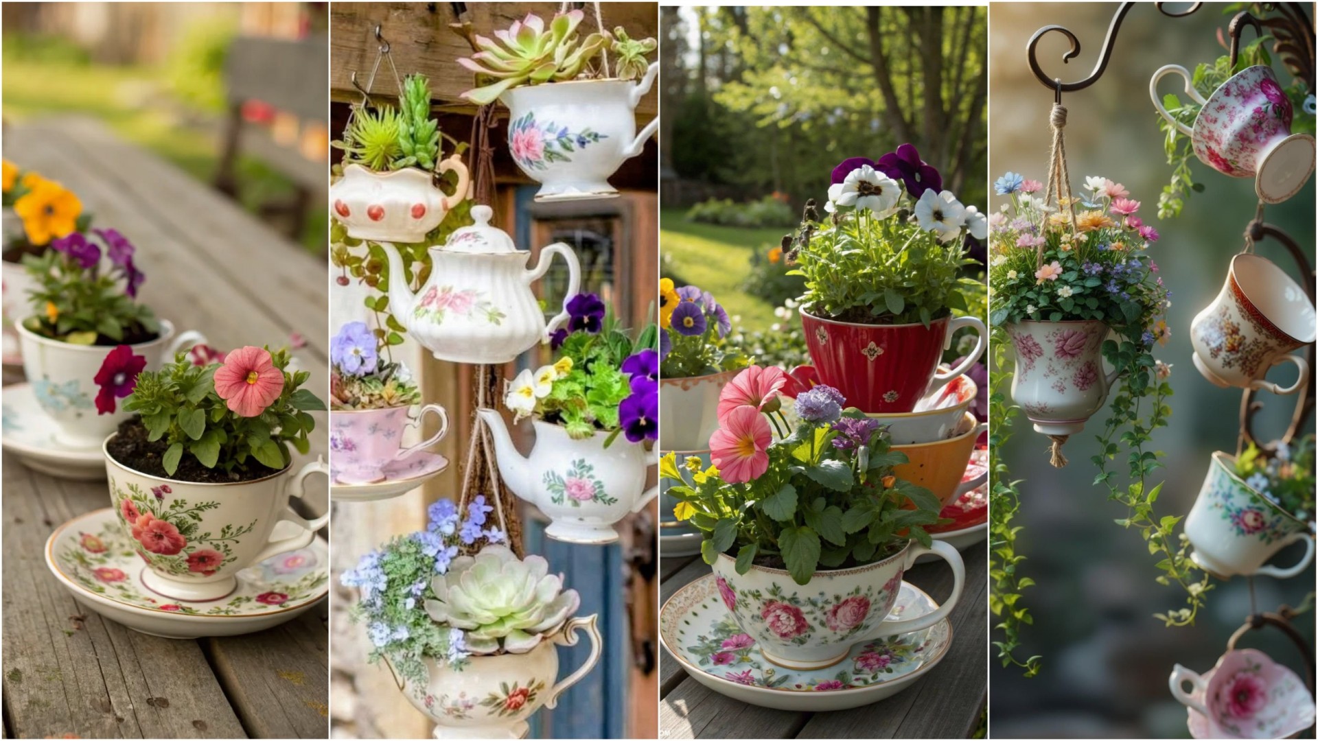 Не фрлајте ги старите шолји: Посадете си цвеќиња и ќе видите како ви се разубавува дворот, но и животот