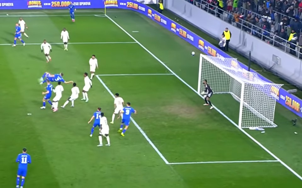 Павловиќ како голгетер: Даде гол со „ножички“ во победата на Србија (ВИДЕО)