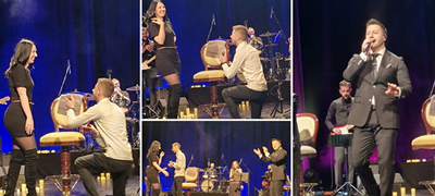 Дечко ја запроси саканата на концертот на Давид Темелков во Скопје – тој им пееше, а тие играа танго (фото)