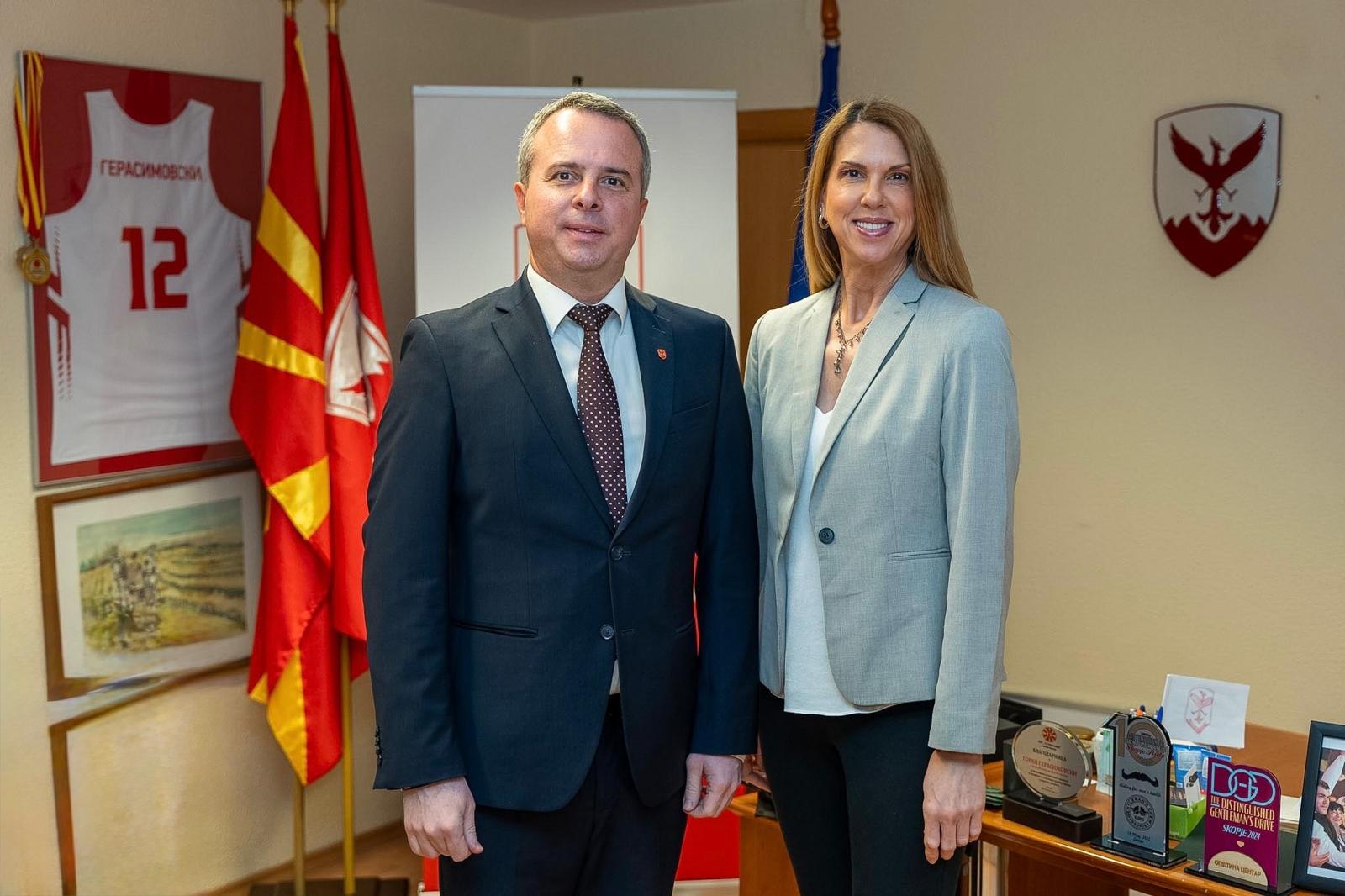 Герасимовски – Варнс: Со САД како партнер, чекор поблиску до нови можности и развој на Општина Центар