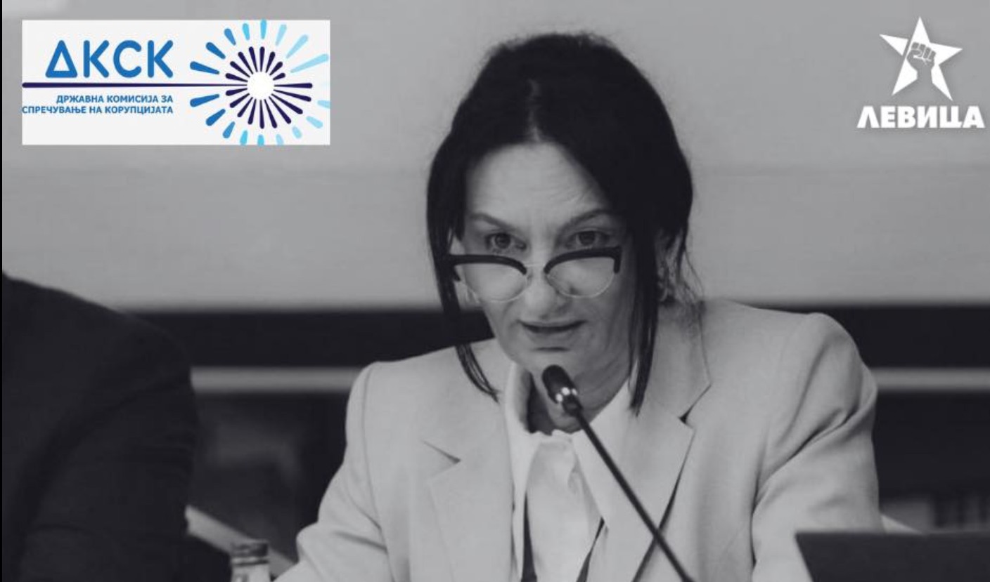 Левица поднесе кривична пријава против поранешната антикорупционерка Цвета Ристовска