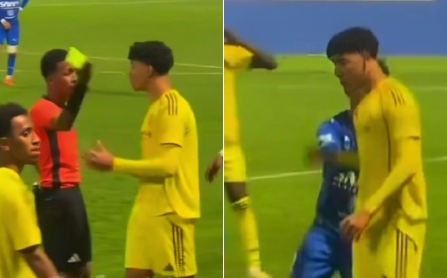 Синот на Роналдо ги загуби нервите и турна противнички фудбалер (ВИДЕО)