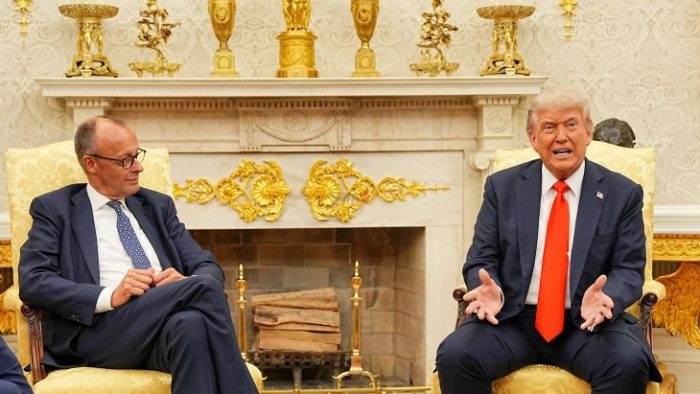 ТРАМП ЗА МЕРЦ: Фридрих, канцеларот на Германија, рече „ова не е наша војна“, а не е наша војна и во Украина ама ние им помагаме