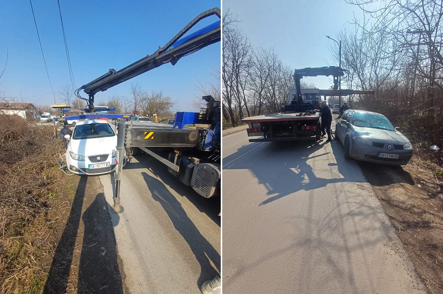 Стефковски ги засука ракавите – тргна неколку коли од калта