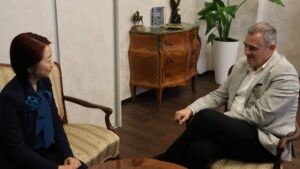 Кинеската амбасадорка Џијанг Сјаојен во официјална посета на Македонскиот олимписки комитет