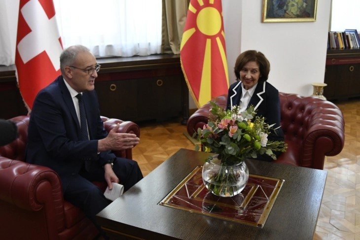 Пармелан во Скопје: Прва официјална посета на швајцарски претседател на Македонија